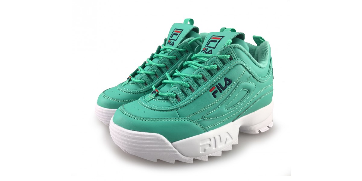 Green fila disruptor 2 shop