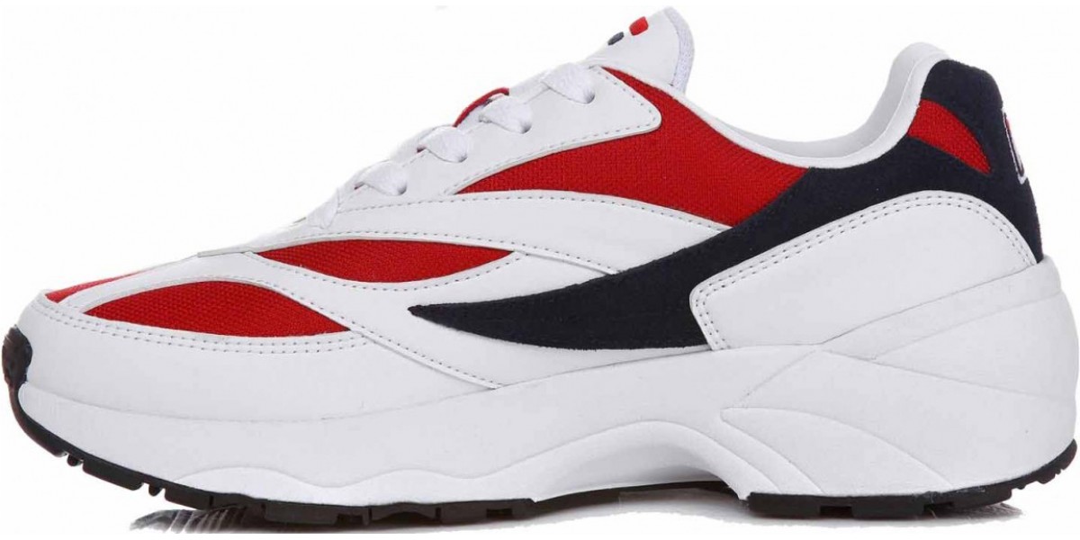 FILA Venom 94 Sneakers In White/Red